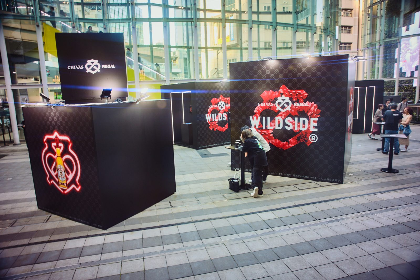 Chivas Regal Wildside Tokyo — branded pop-up booth