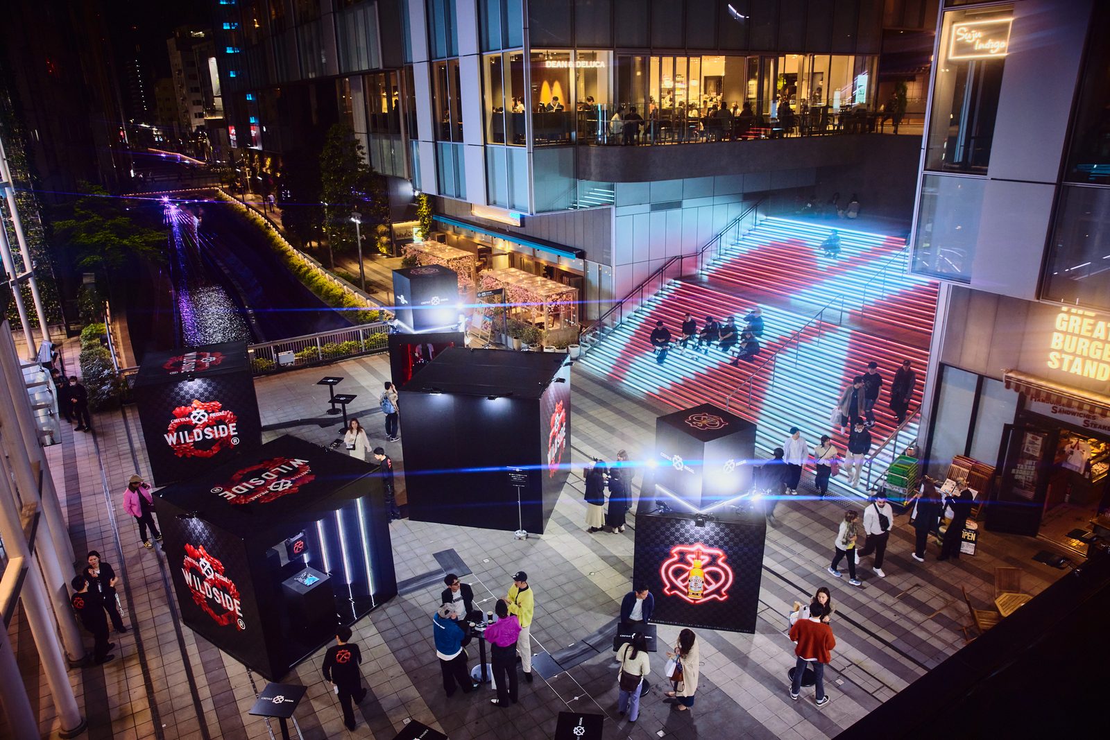 Chivas Regal Wildside Tokyo activation — wide outdoor view