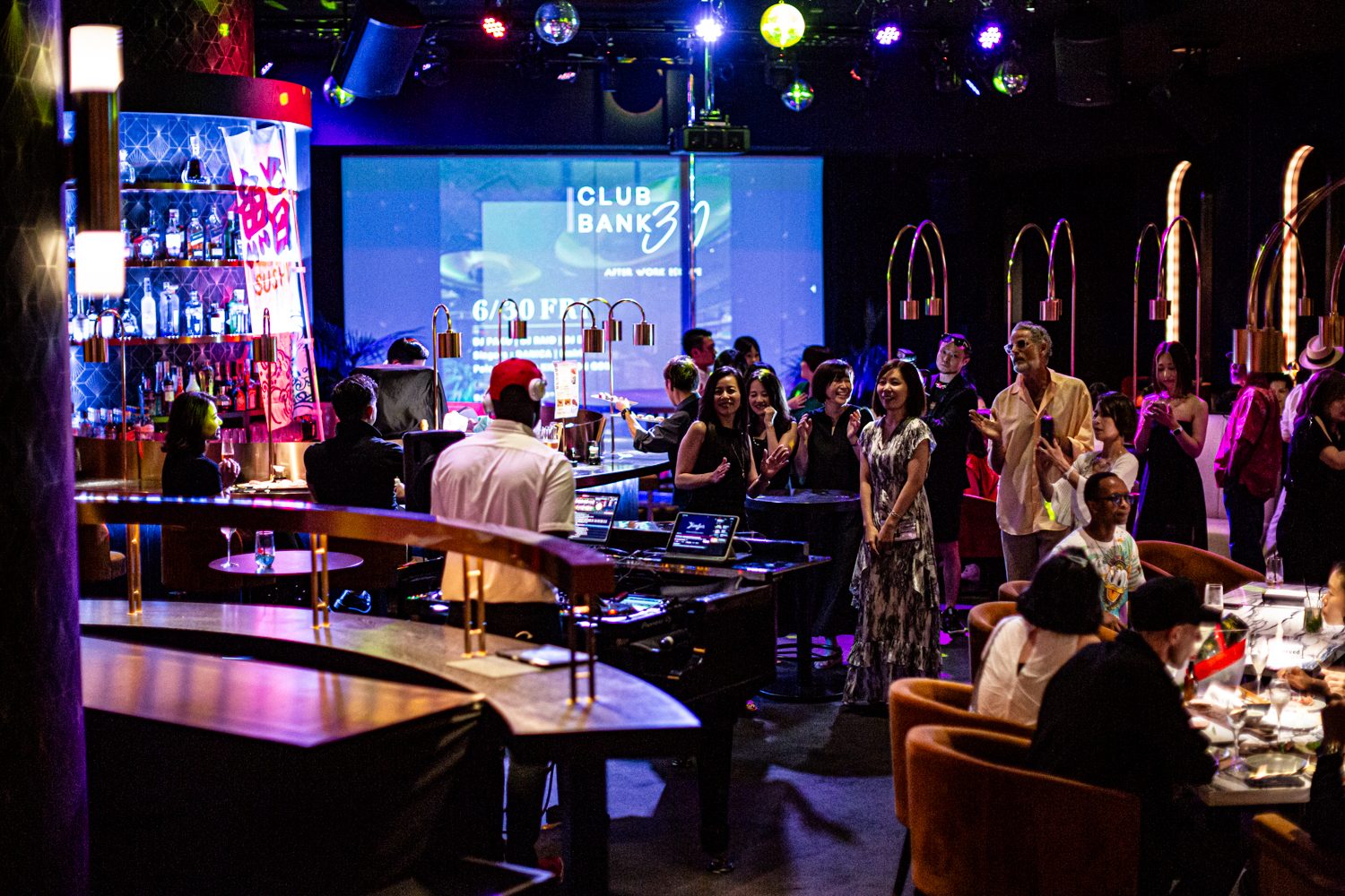 Club Bank30 after-work crowd in Tokyo